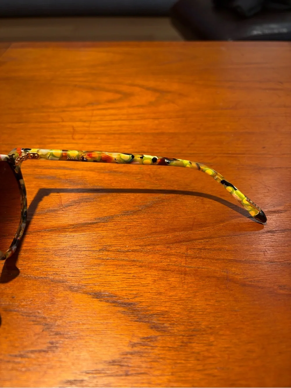 KREWE Dakota Canary 18K Sunglasses with Case and Box